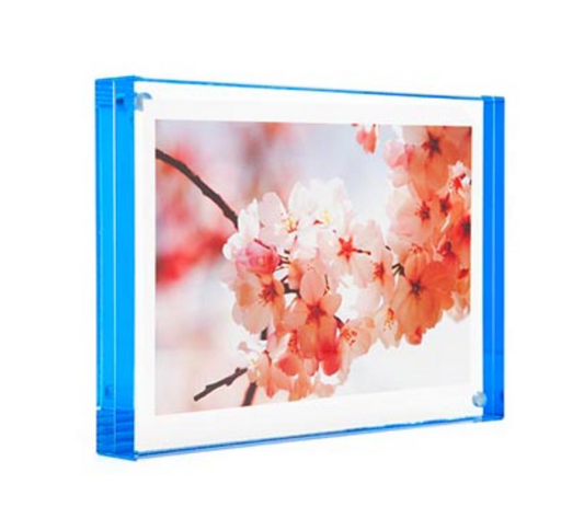 Lucite Magnet Frame 5" x 7" with Color Edge