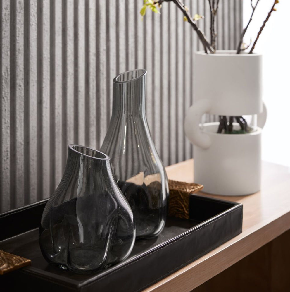 Modern Glass Vases (Set of 2)