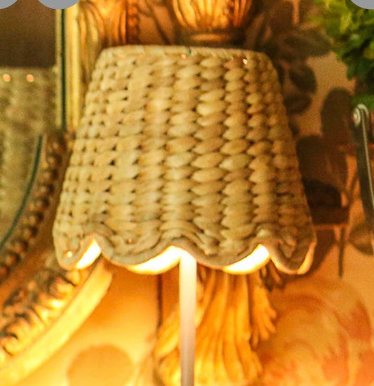 Lampshades for cordless lamps in Water Hyacinth or Seagrass