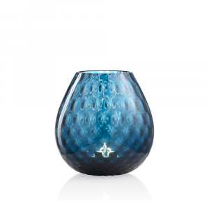 Murano Macrame Candle Holder Large in Air Force Blue