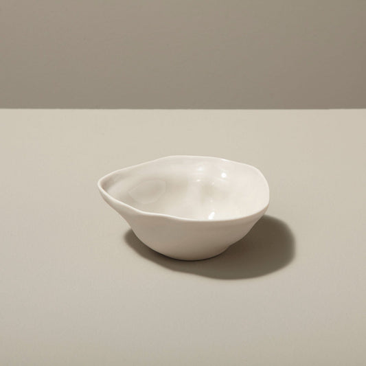 Stoneware Pinch Bowl Pearl