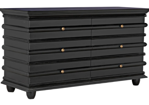 Asher Chest, Hand Rubbed Black