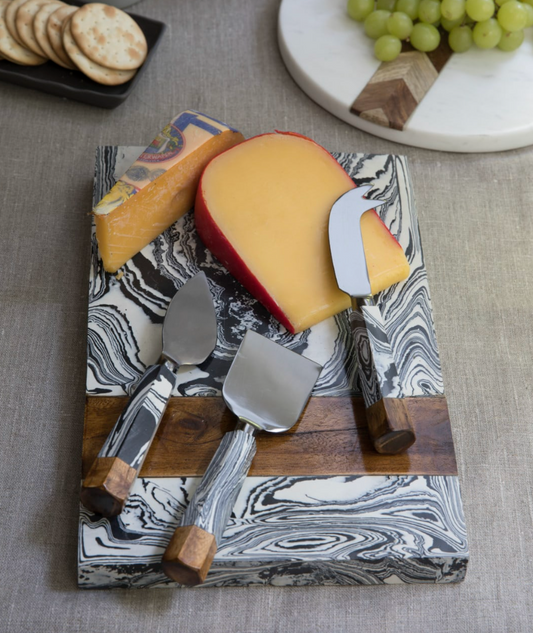 Camembert Marble & Wood Board