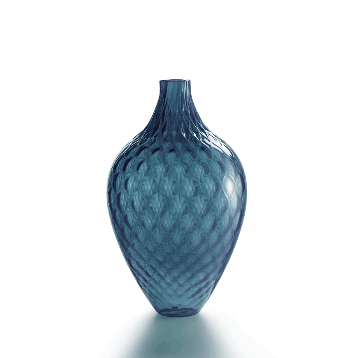 Murano Vase Tall, Sapphire