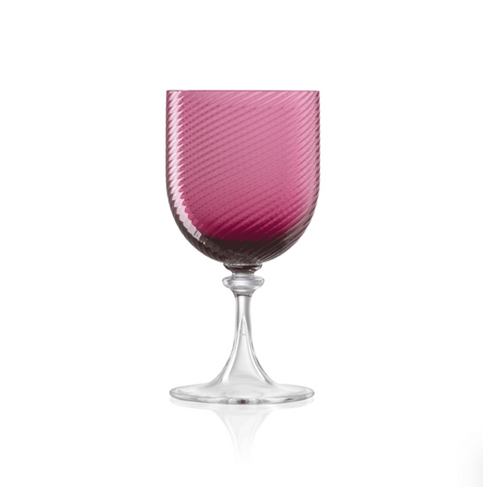 Murano Water Glass, Ruby